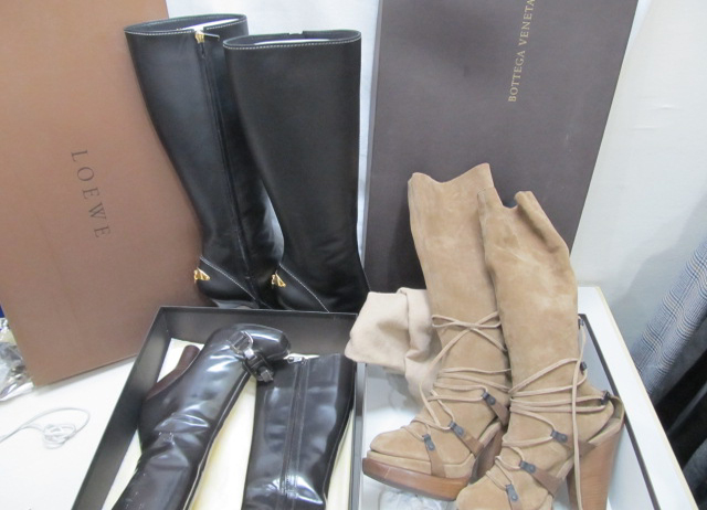 ヴィトン ボッテガ ロエベ ブーツの買取