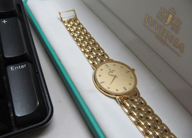 ジュベニア金無垢時計の買取り